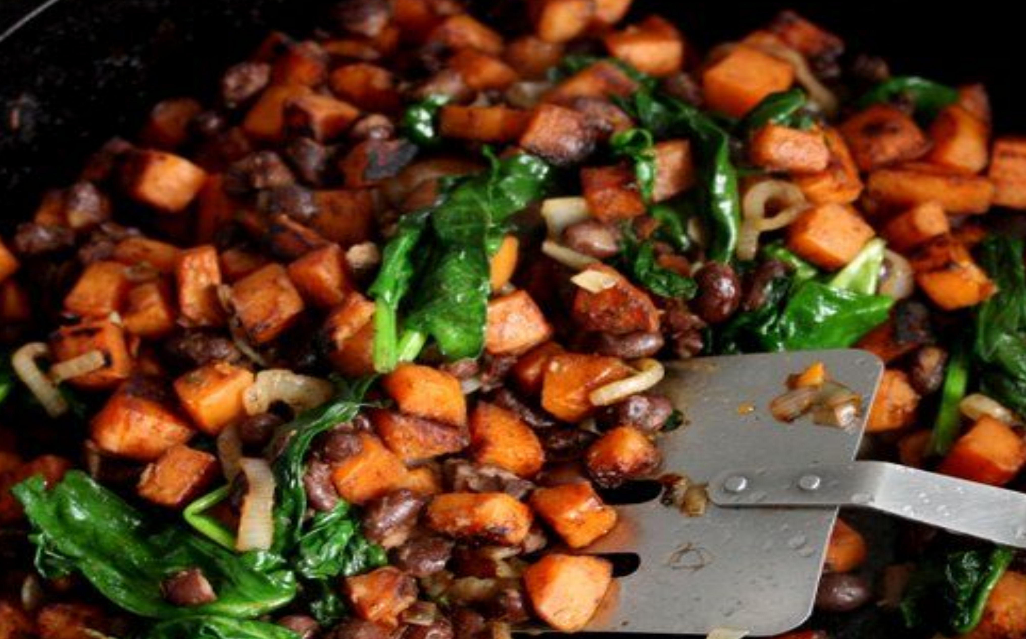 Adzuki Bean and Sweet Potato Hash