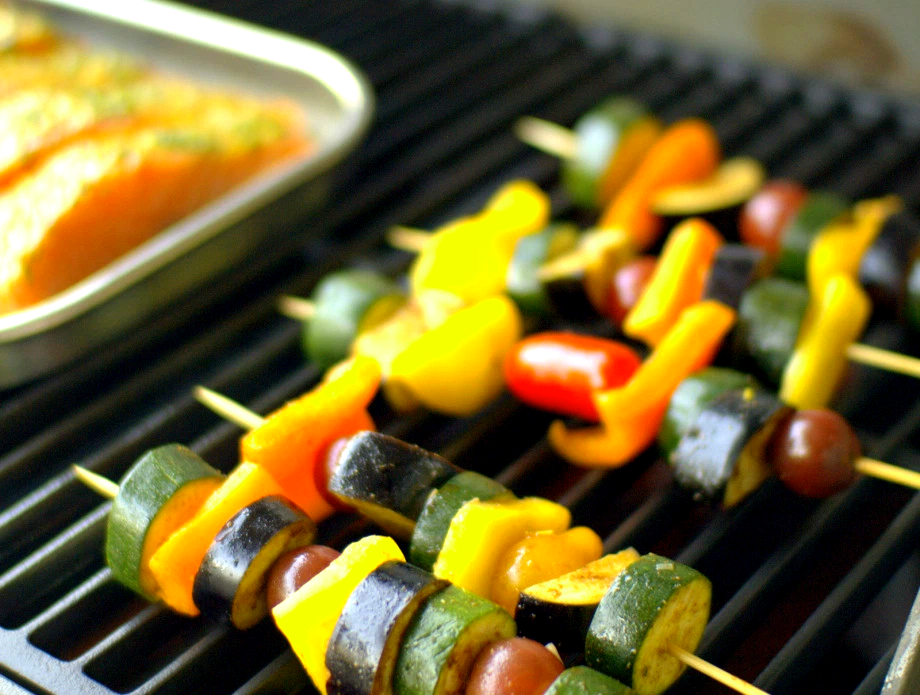 Barbecued Thai Veggie Skewers