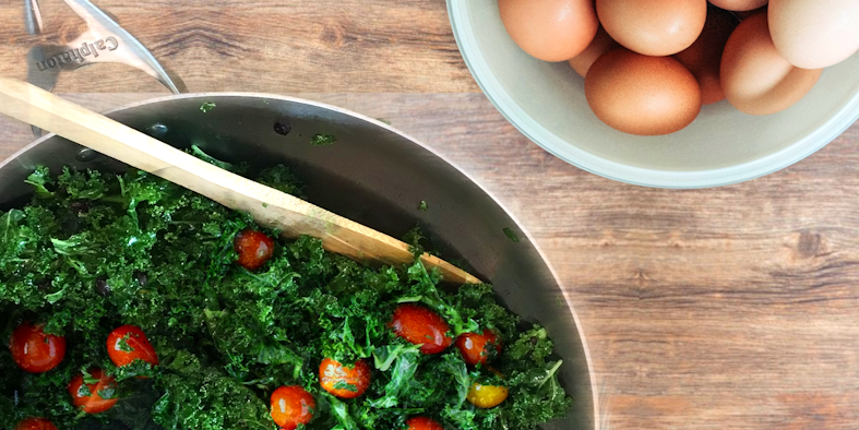 Kale and Egg Scramble